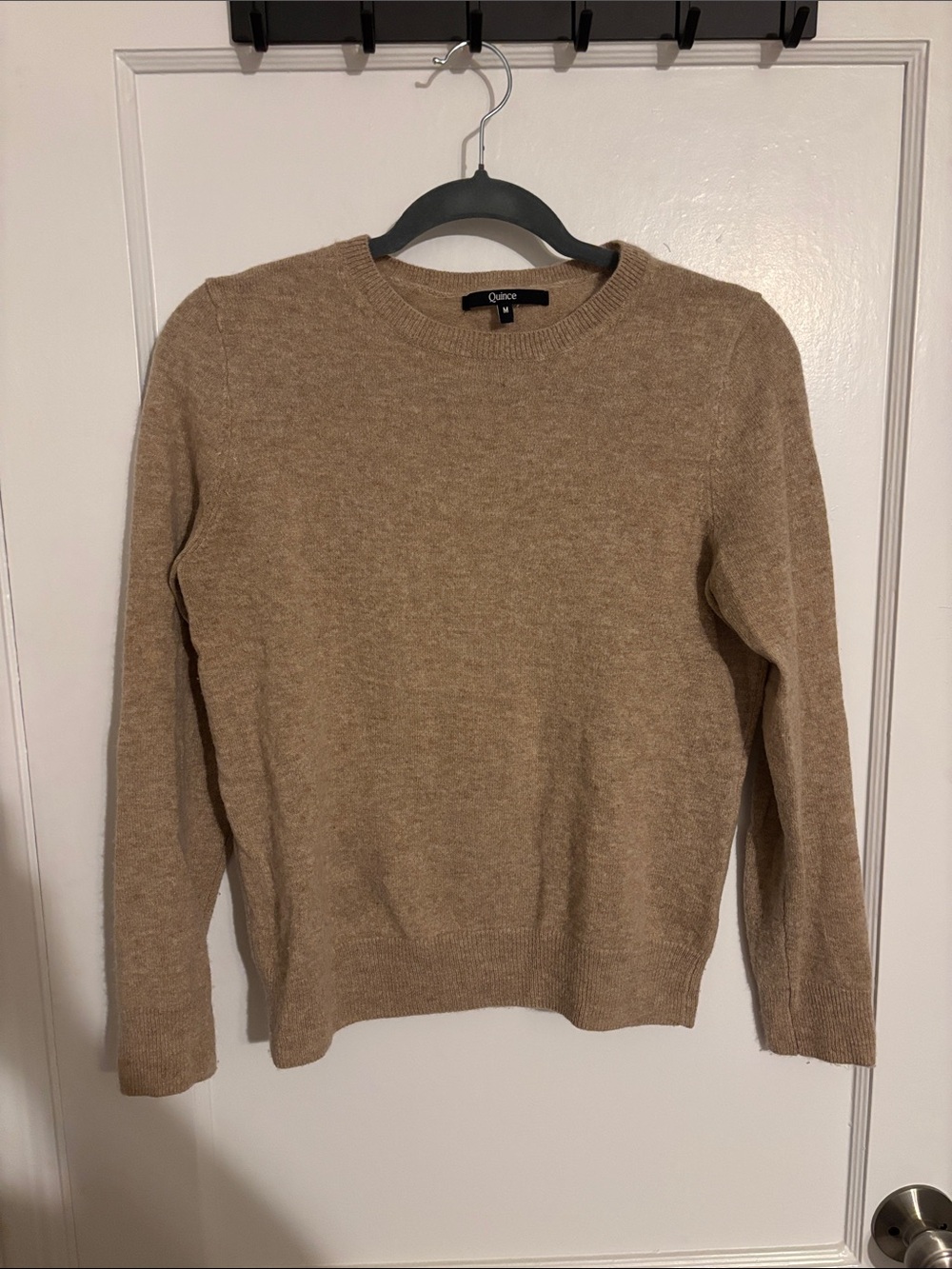Quince Women's Crewneck Sweater in Camel
